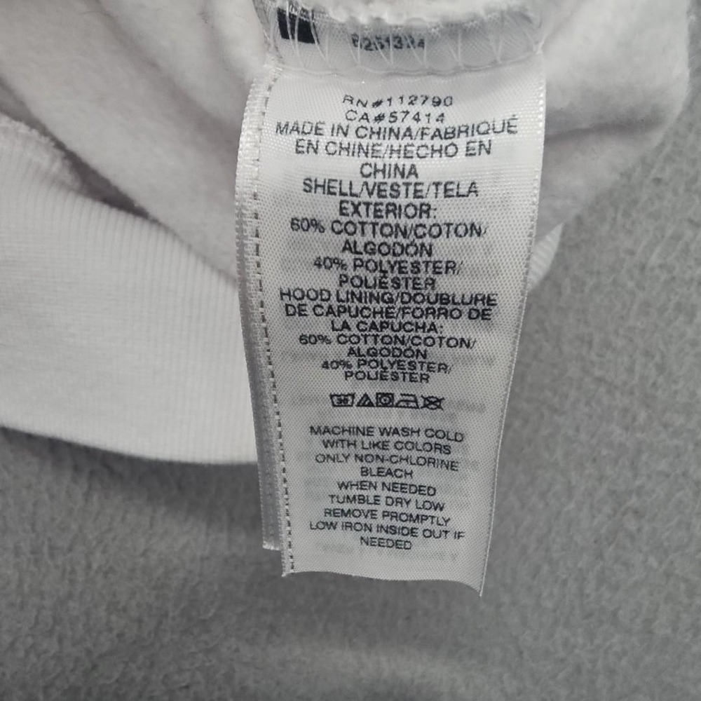 True Religion Hoodie Mens Large White Full Zip Sweatshirt Buddha Logo Streetwear - Picture 8 of 10